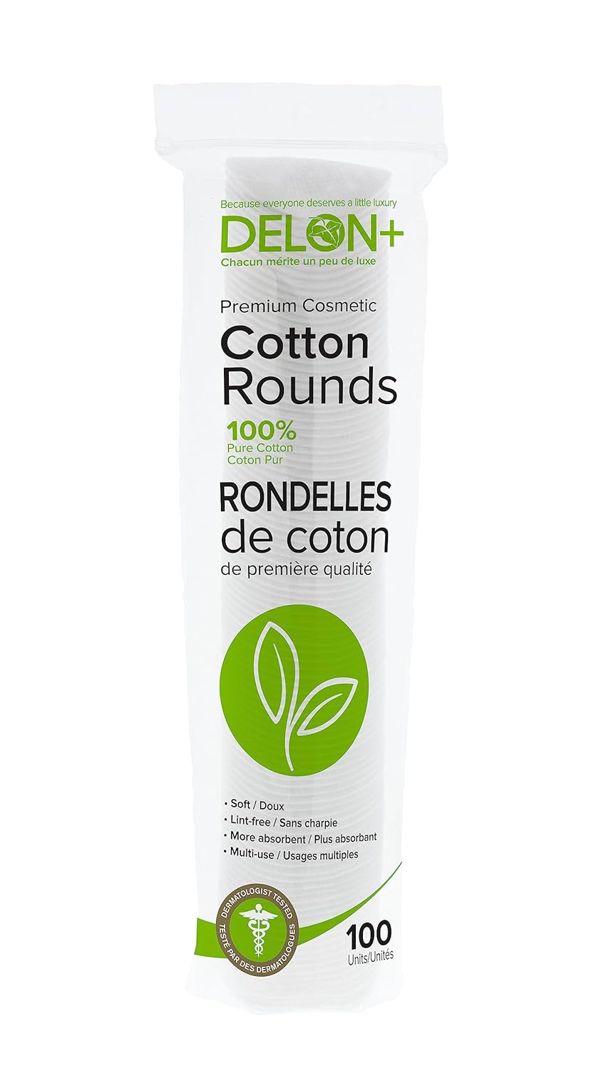 مناديل إزالة المكياج وطلاء الأظافر ثنائية الجوانب مضادة للحساسية بنسبة 100% - 100 قطعة 