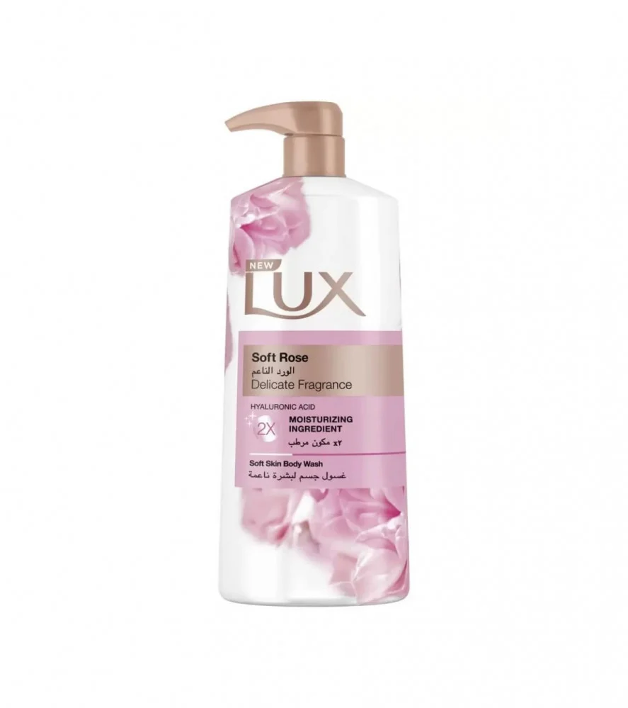 غسول الجسم المرطب سوفت روز لجميع أنواع البشرة من لوكس - 700 مل
