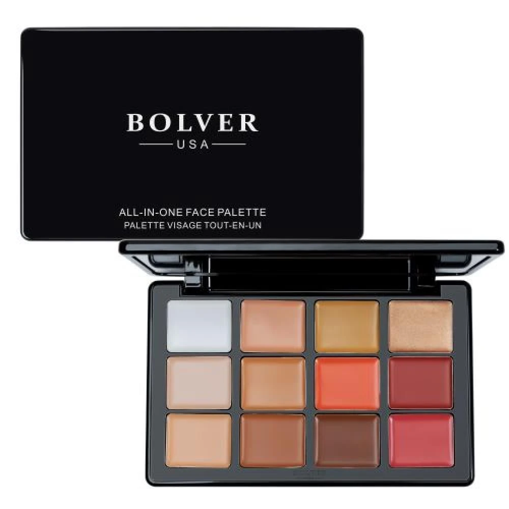 باليت كريمي الكل في واحد للوجه من ماركة بلوفير 12 لون