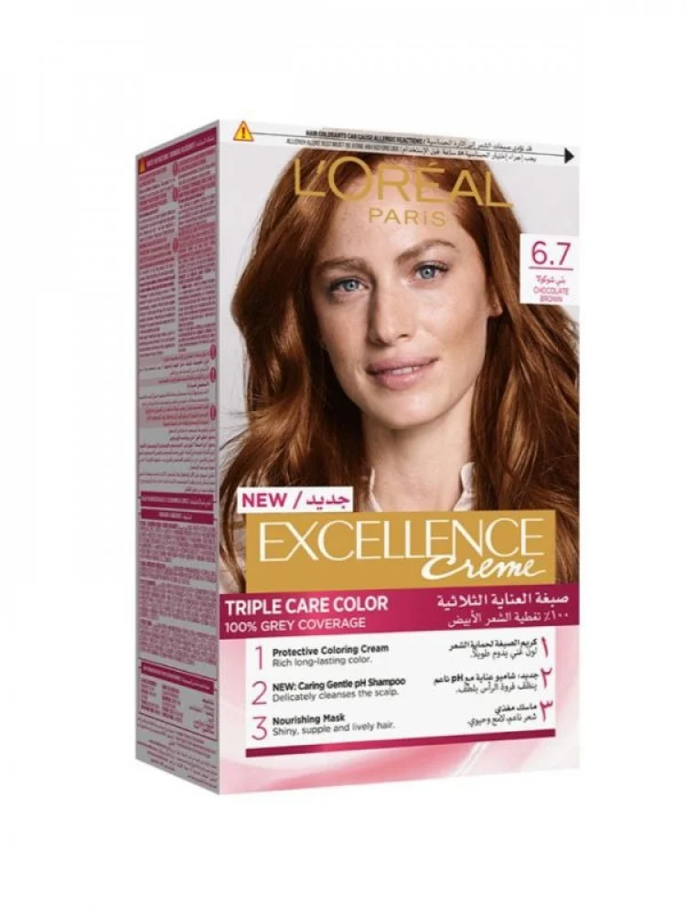 لوريال باريس إكسلنس كريم 6.7 مارون شوكولاتة صبغة شعر