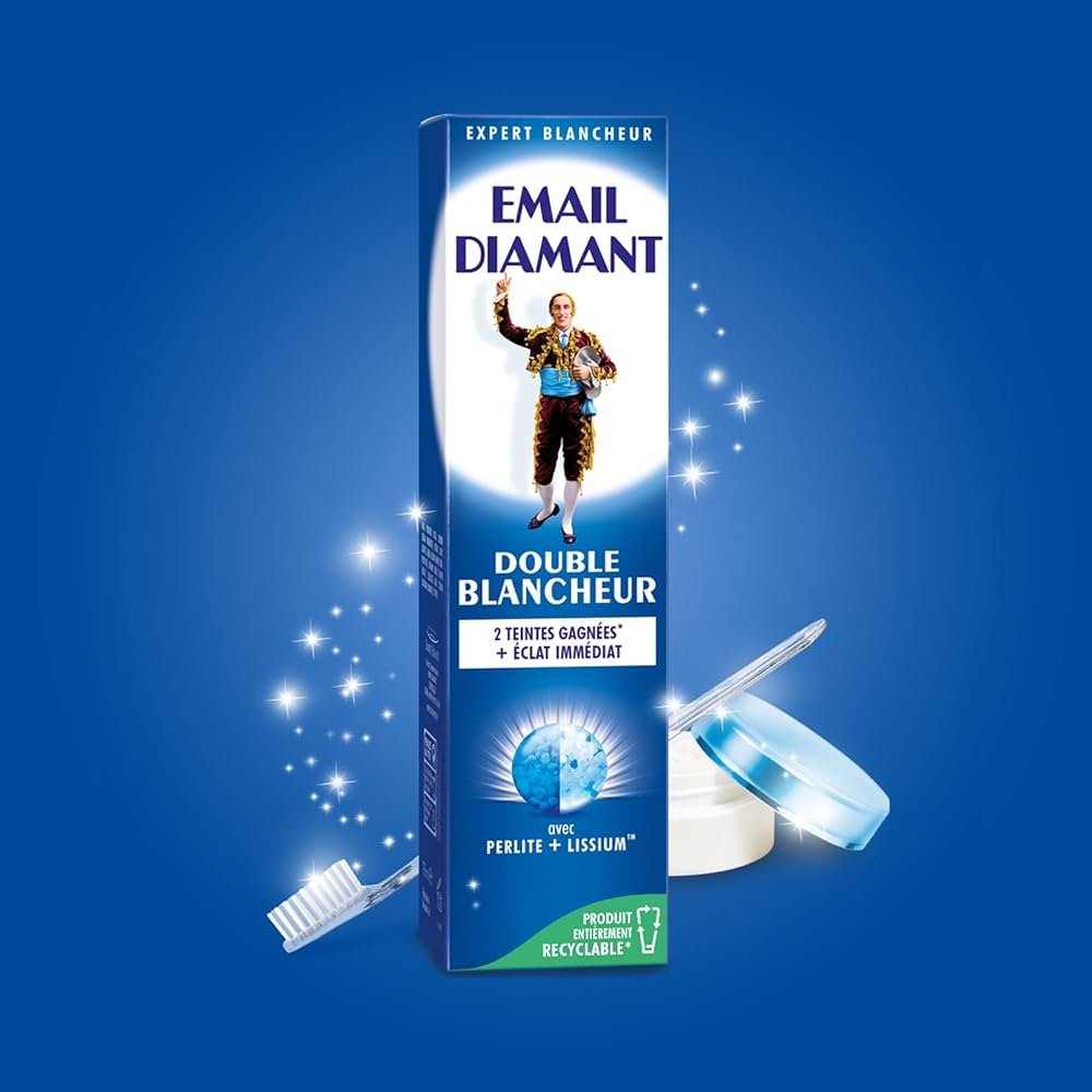 ايميل ديامانت - معجون أسنان مزدوج بلانشور، تبييض