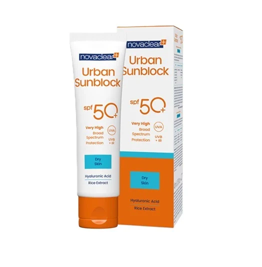 نوفاكلير - كريم شمسي للبشرة بعامل حماية من الشمس 50+