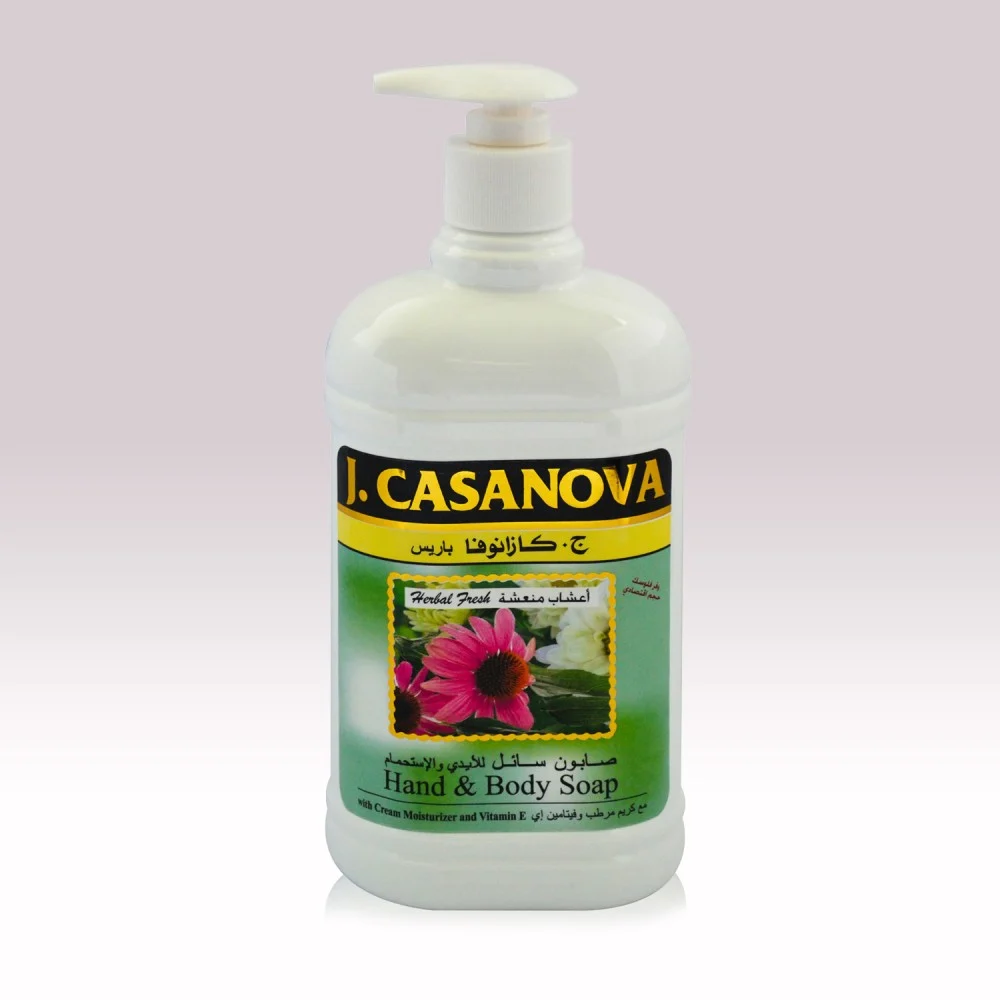 كازانوفا صابون سائل للجسم واليدين بالاعشاب 500مل