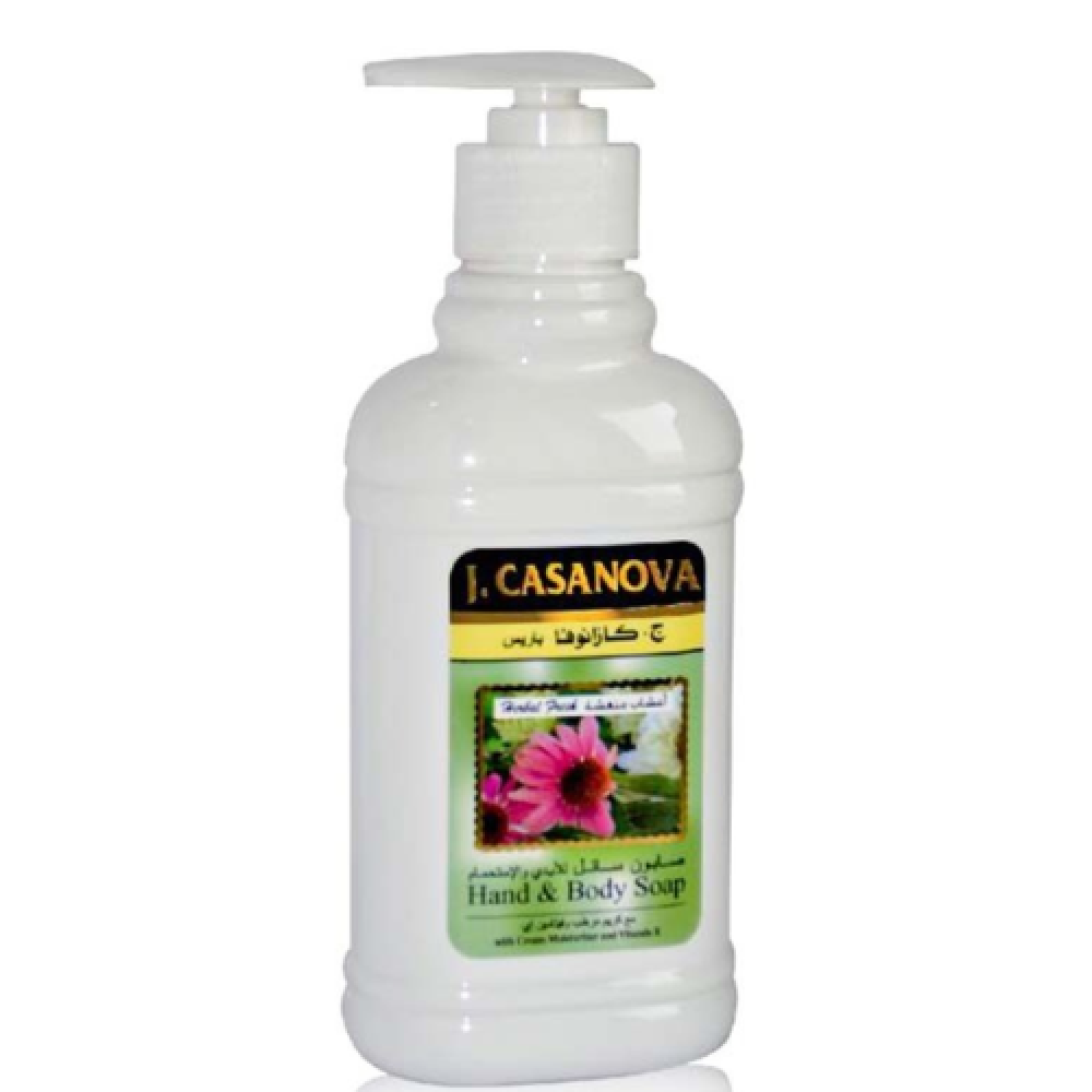 كازانوفا صابون سائل للجسم واليدين بالاعشاب 250مل